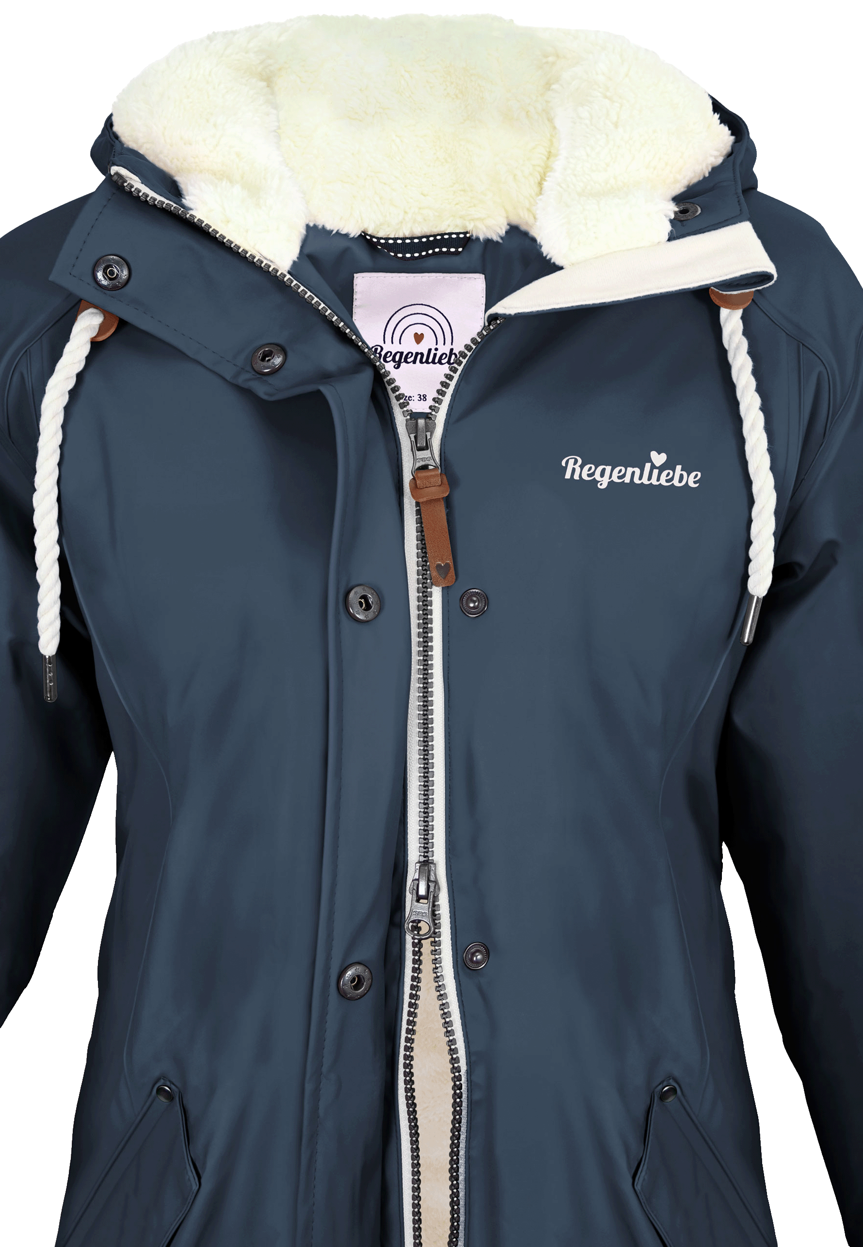 Regenliebe Damen Friesennerz mit Teddyfleece