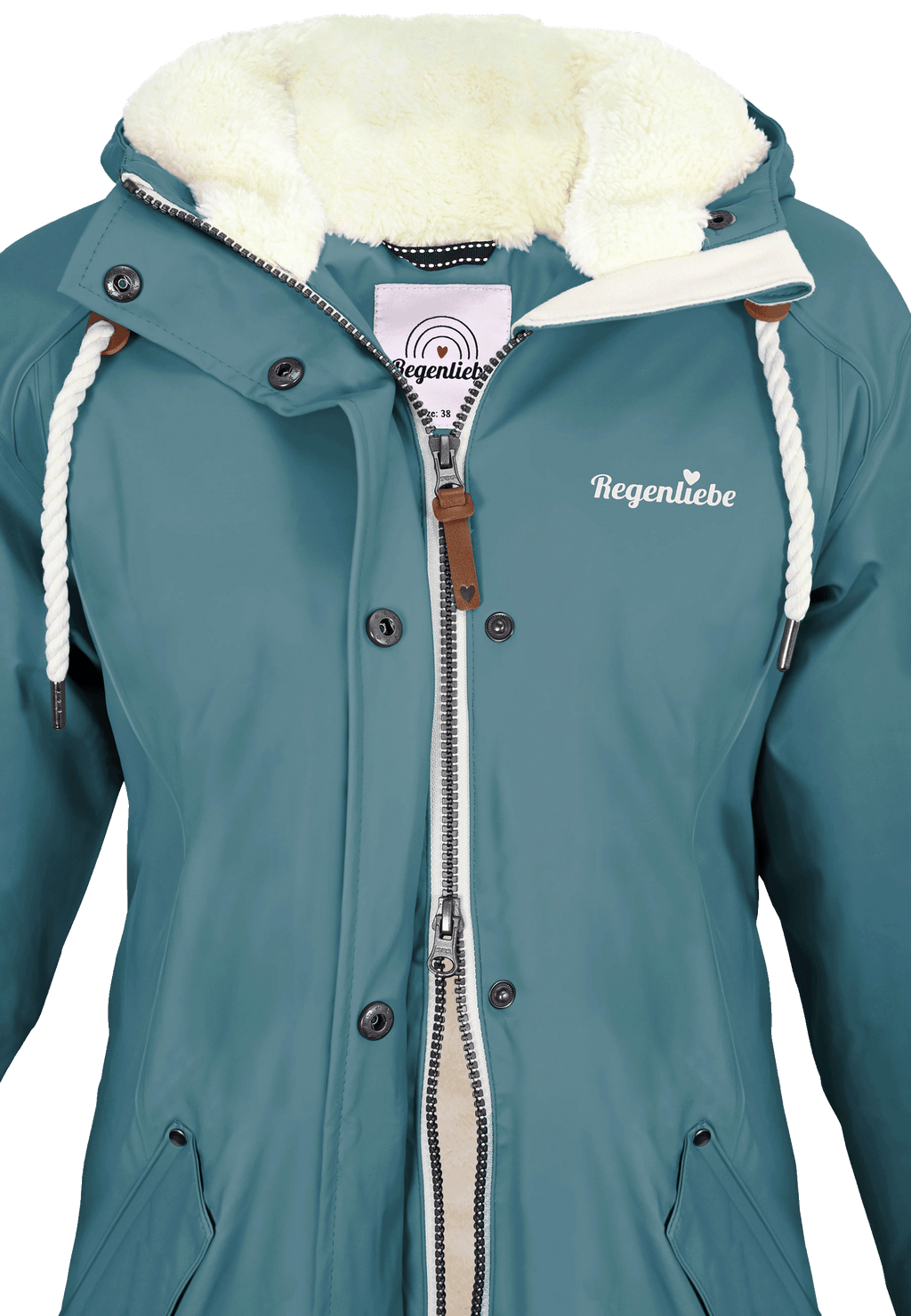 Regenliebe Damen Friesennerz mit Teddyfleece