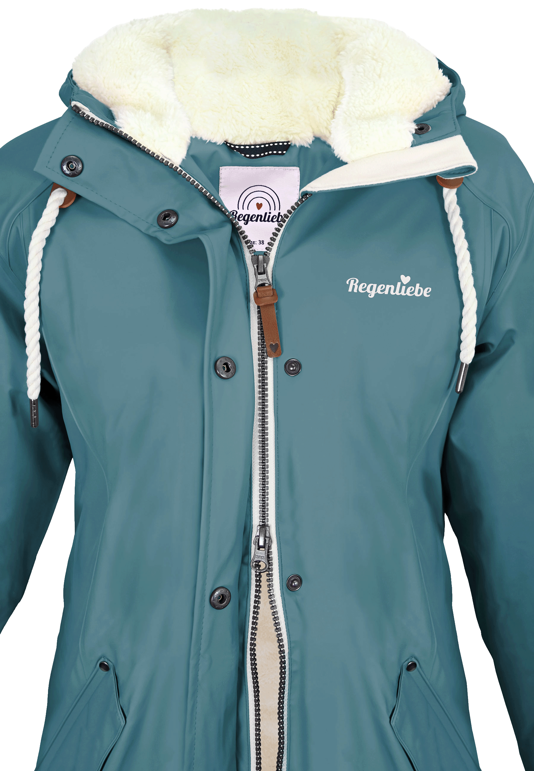 Regenliebe Damen Friesennerz mit Teddyfleece