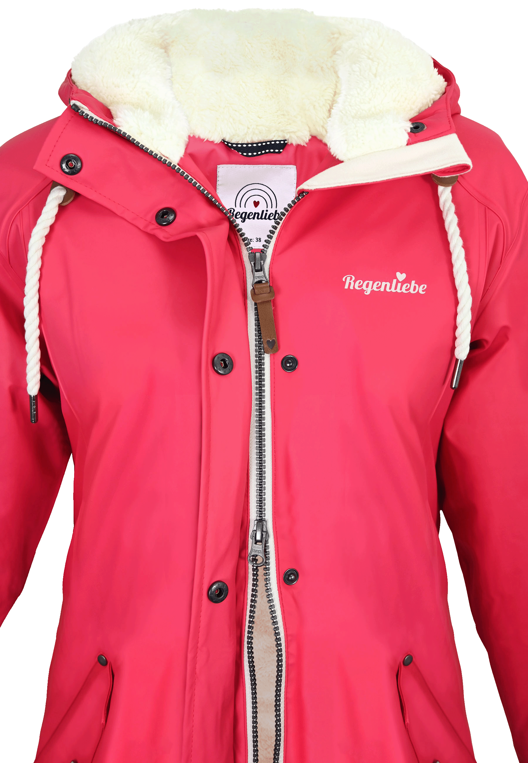 Regenliebe Damen Friesennerz mit Teddyfleece