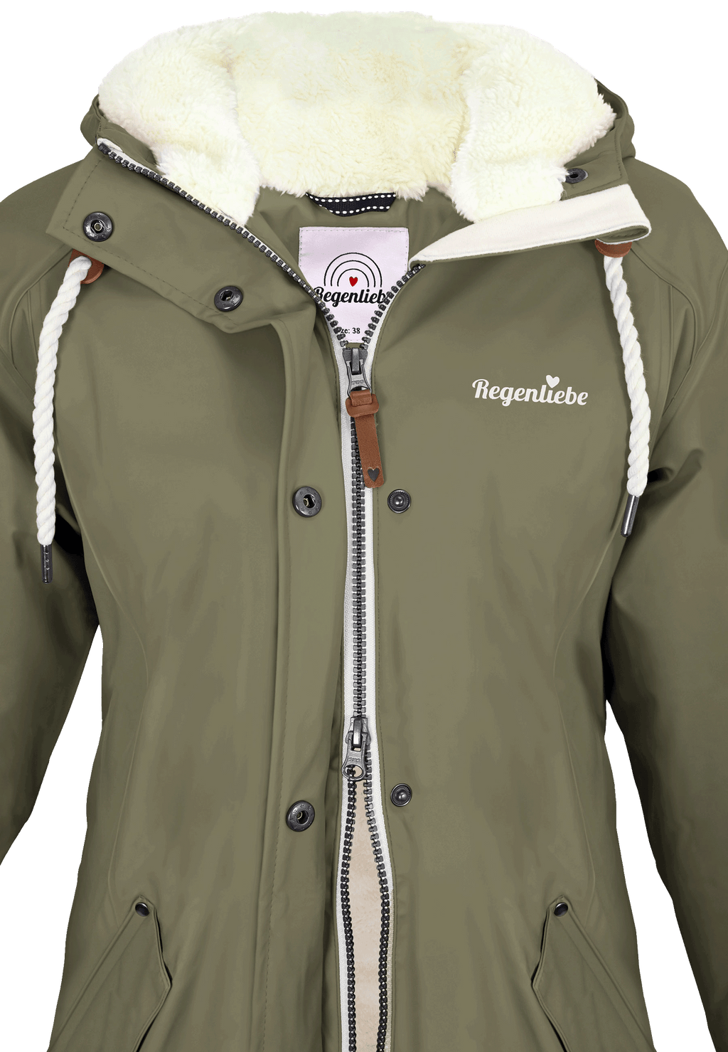 Regenliebe Damen Friesennerz mit Teddyfleece