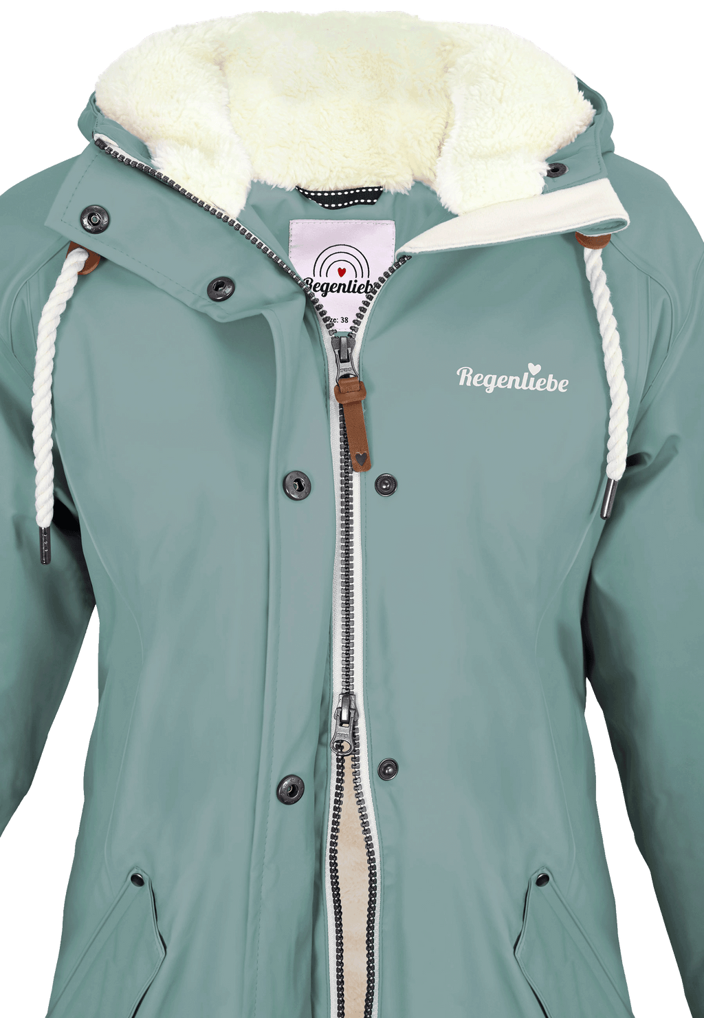 Regenliebe Damen Friesennerz mit Teddyfleece