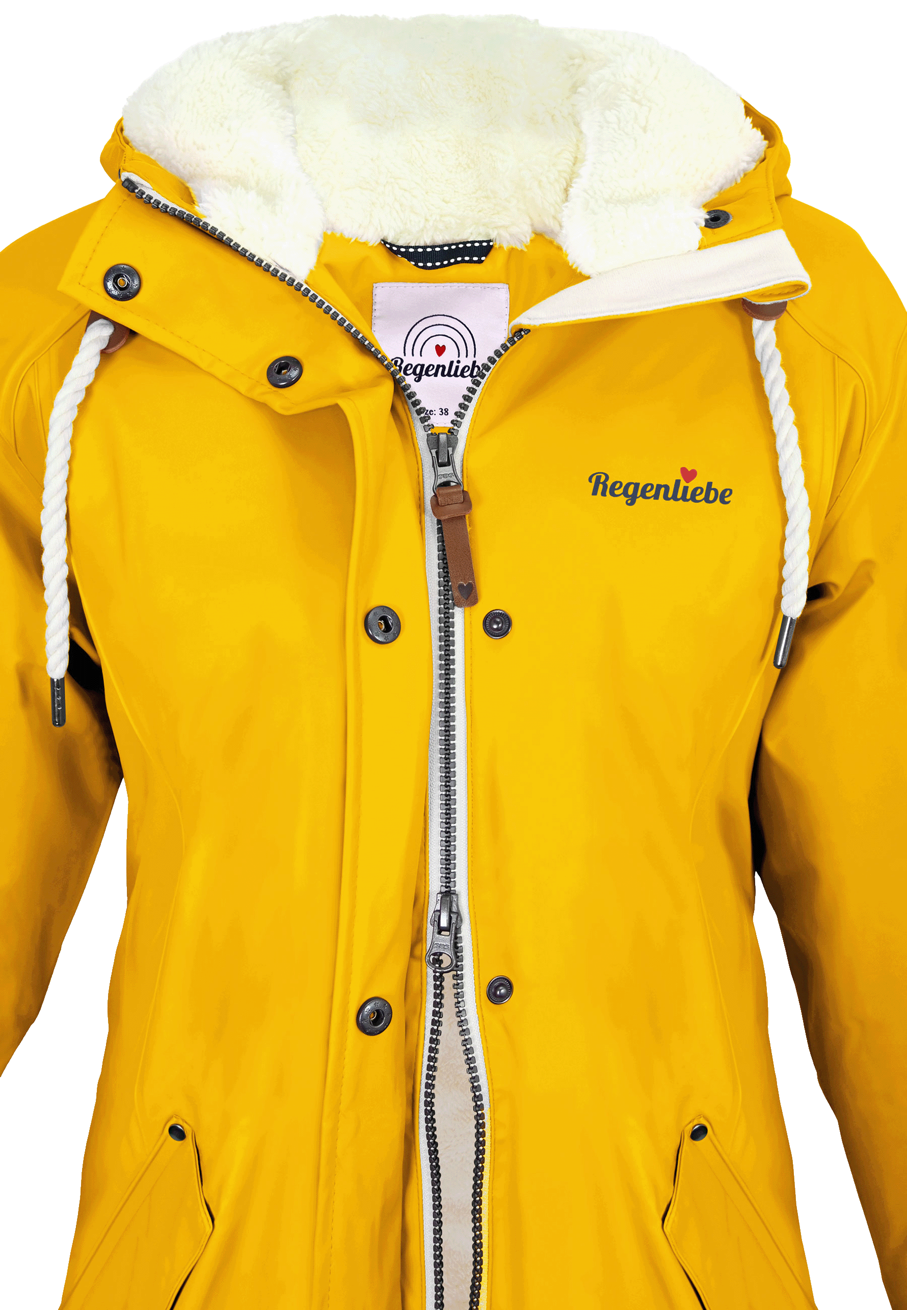 Regenliebe Damen Friesennerz mit Teddyfleece