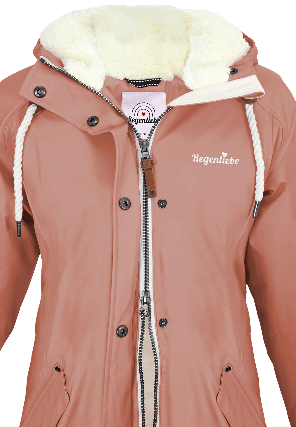Regenliebe Damen Friesennerz mit Teddyfleece