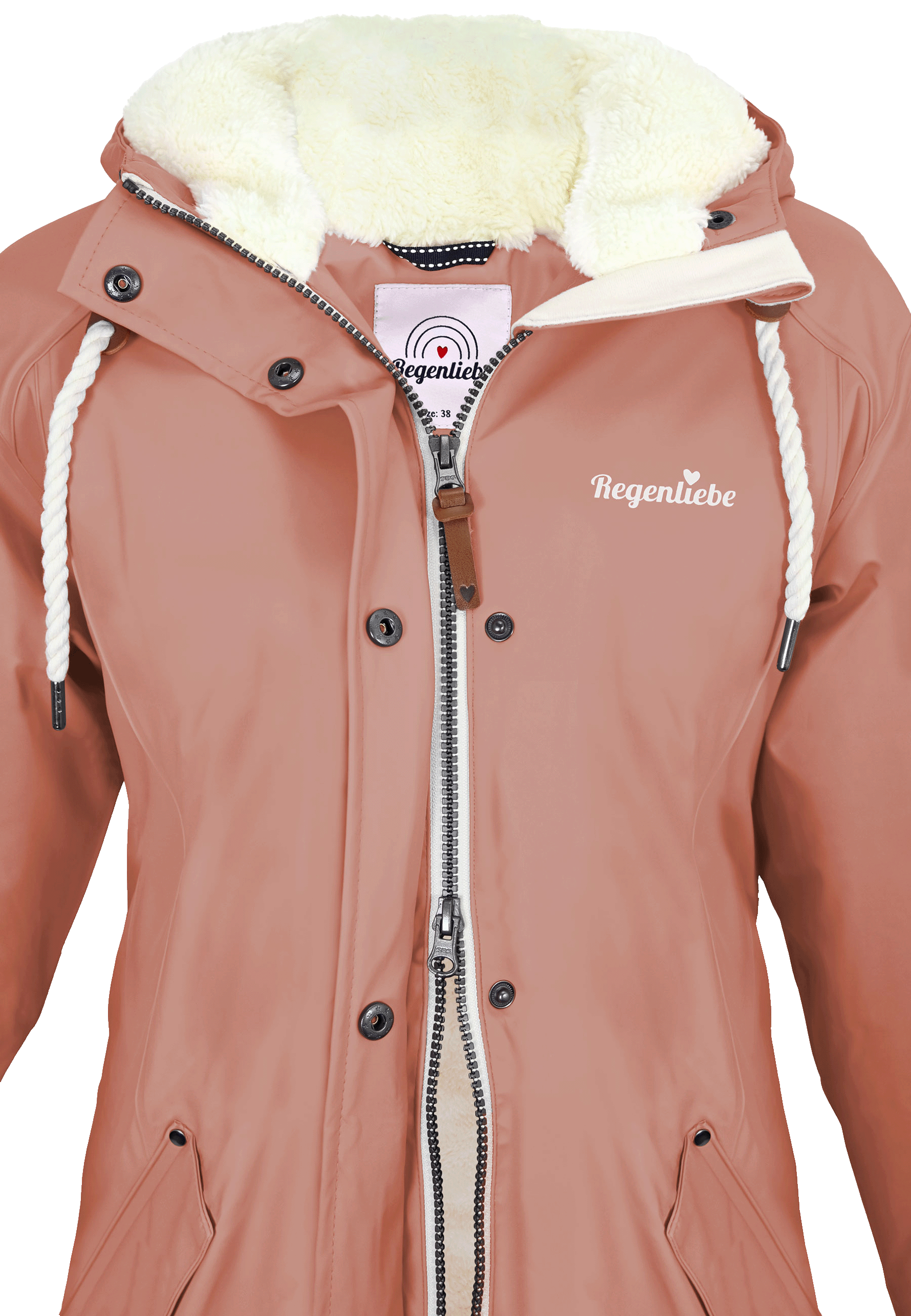 Regenliebe Damen Friesennerz mit Teddyfleece