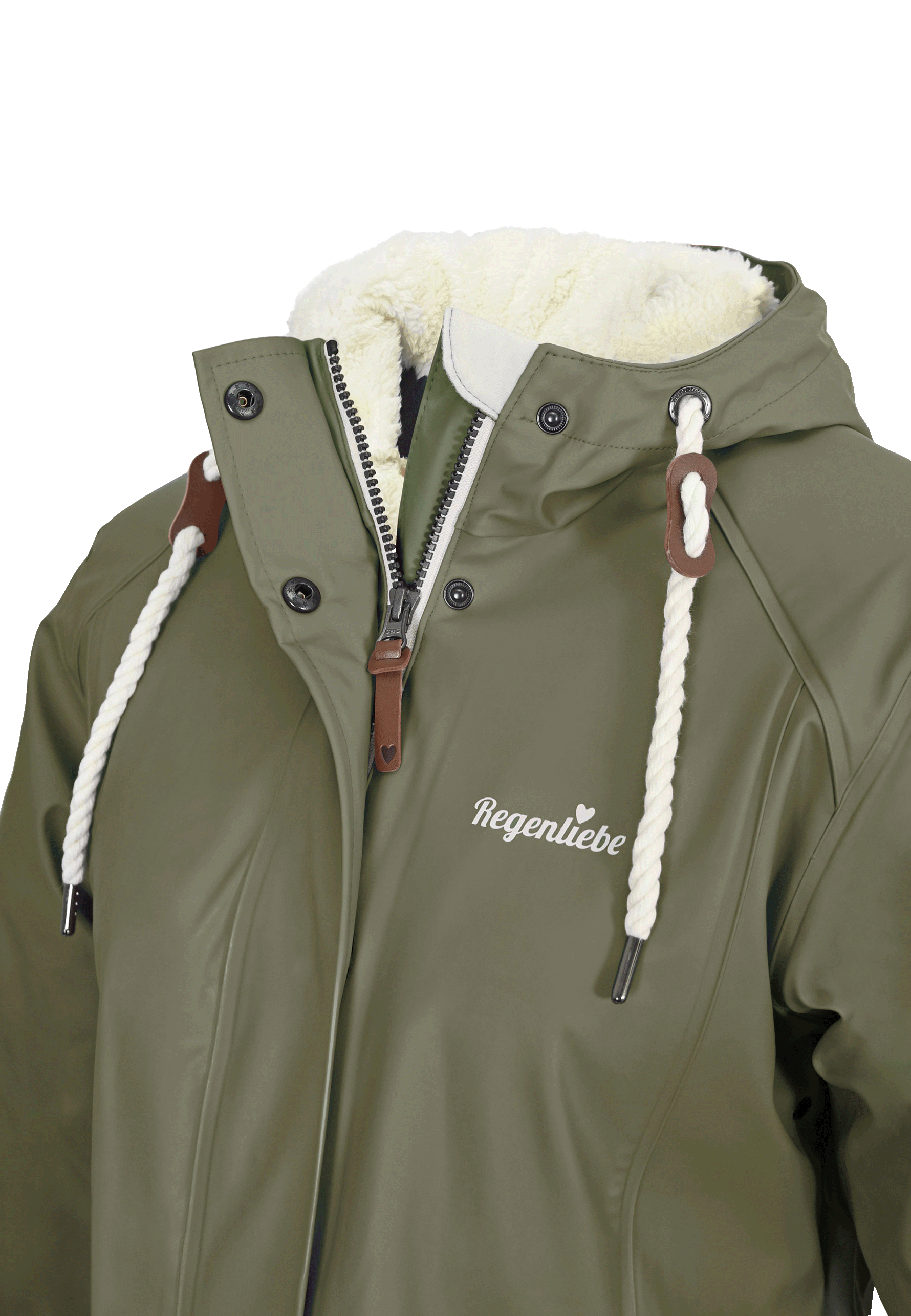 Regenliebe Damen Friesennerz mit Teddyfleece