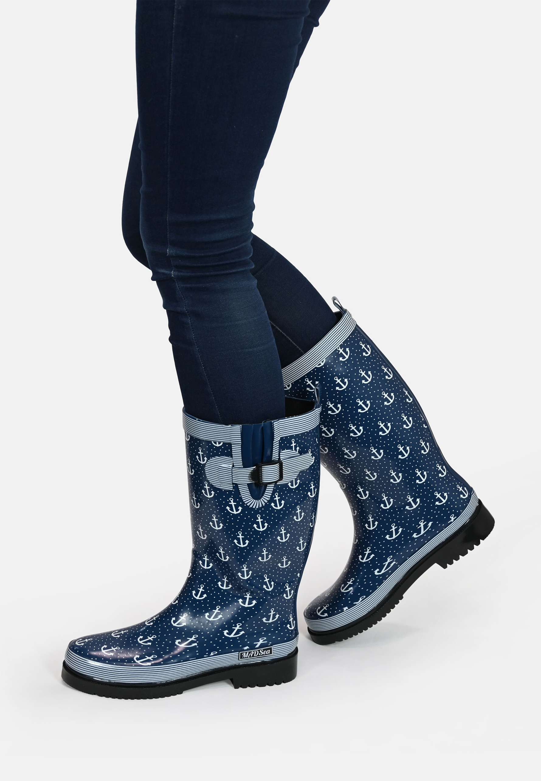 MADSea Damen Gummistiefel Anchor Langschaft