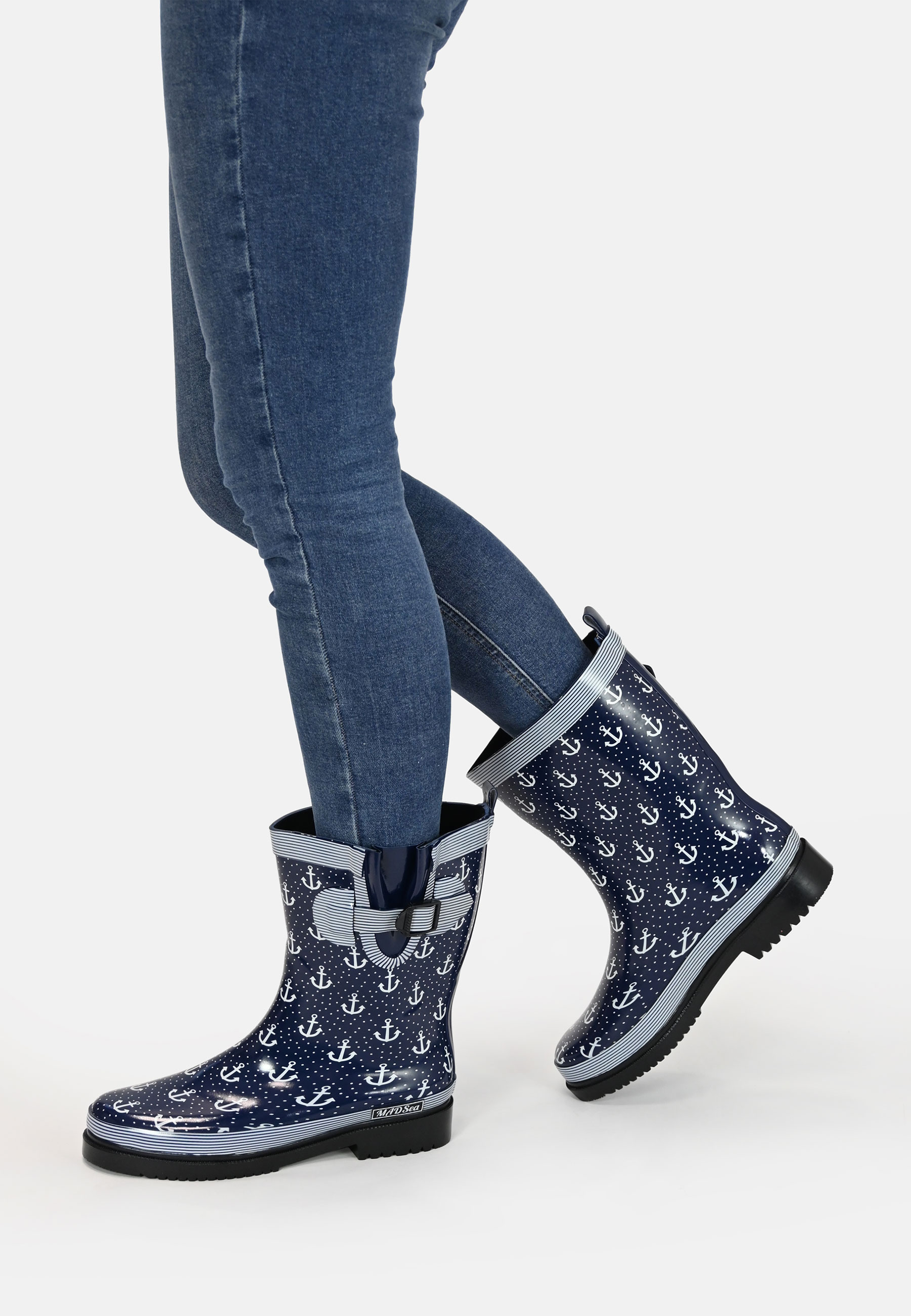 MADSea Damen Gummistiefel Anchor Halbschaft