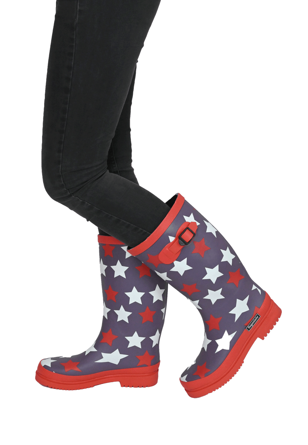 Regenliebe Damen Gummistiefel Stars Langschaft