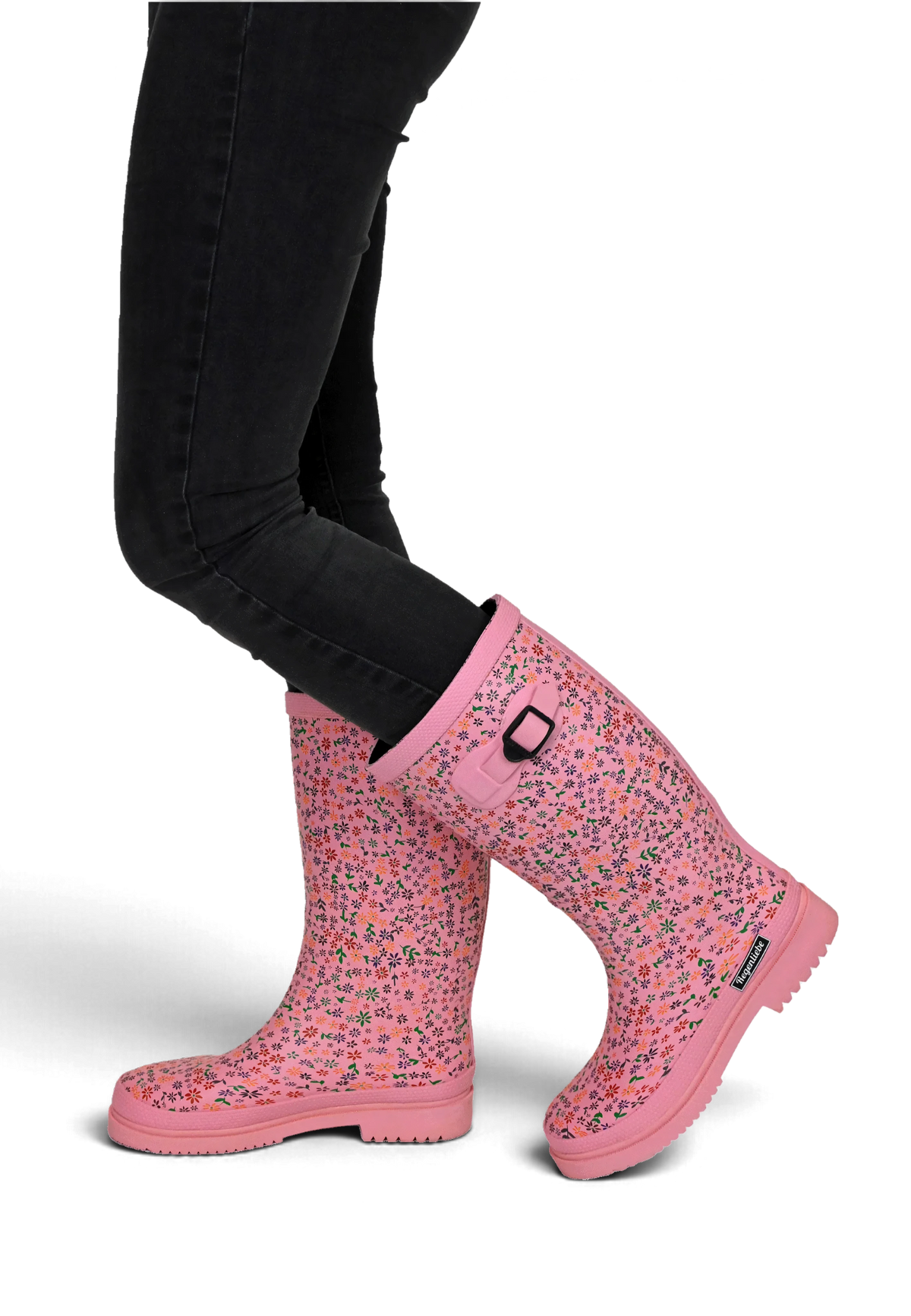 Regenliebe Damen Gummistiefel Flowers High Langschaft