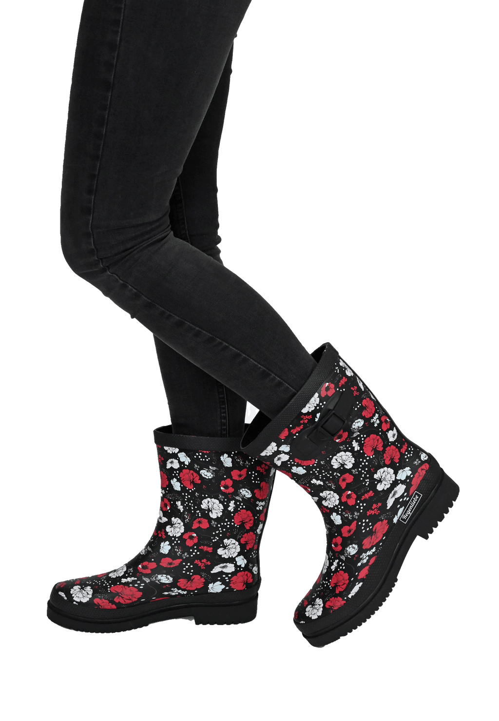 Regenliebe Damen Gummistiefel Blossom Night Halbschaft