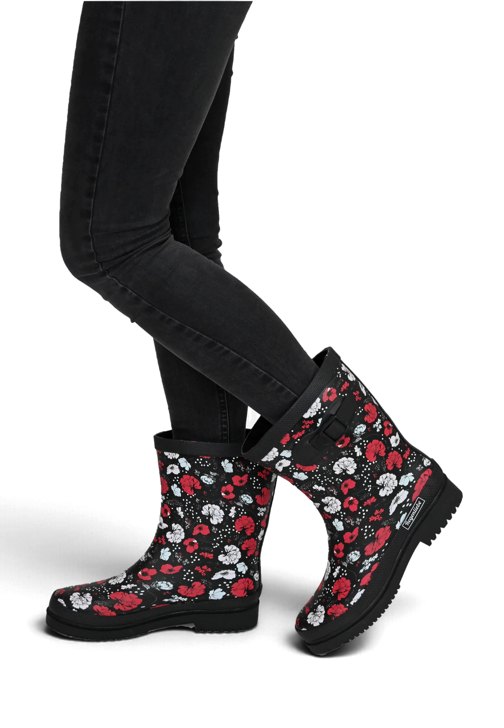 Regenliebe Damen Gummistiefel Blossom Night Halbschaft