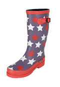 Regenliebe Damen Gummistiefel Stars Langschaft
