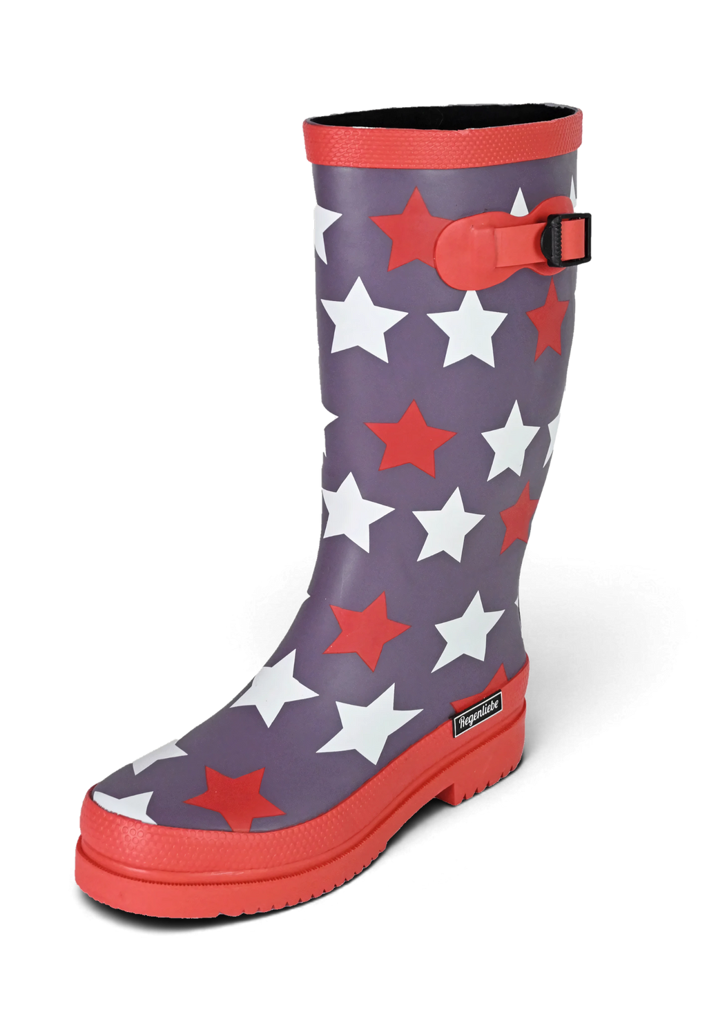 Regenliebe Damen Gummistiefel Stars Langschaft