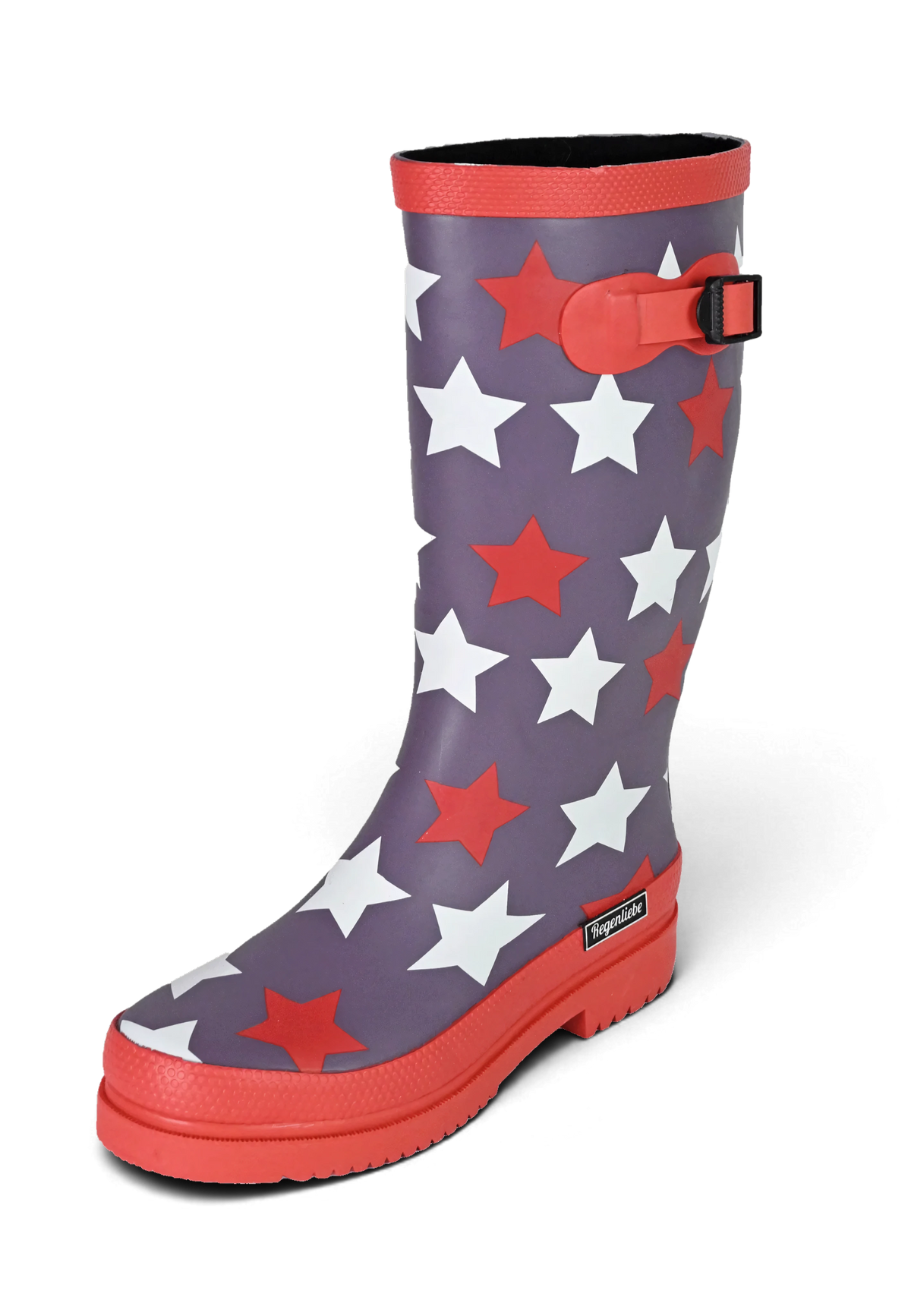 Regenliebe Damen Gummistiefel Stars Langschaft