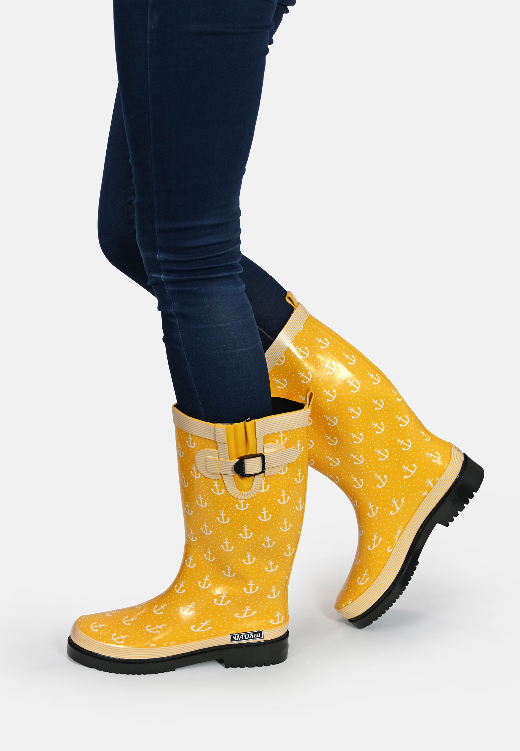 MADSea Damen Gummistiefel Anchor Langschaft