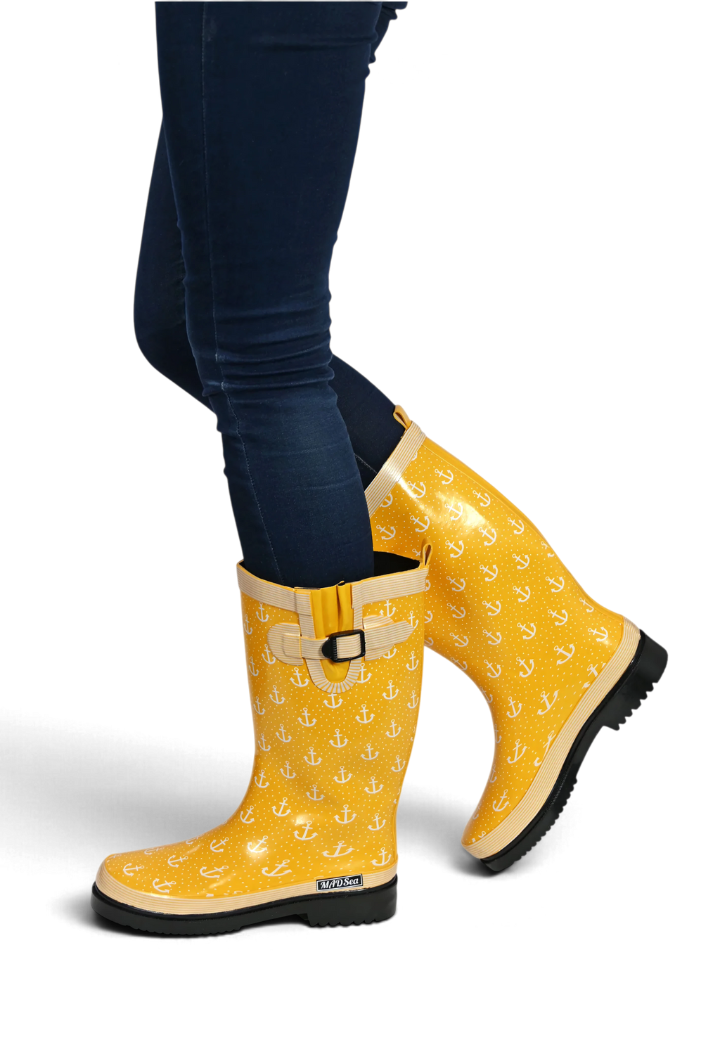 MADSea Damen Gummistiefel Anchor Langschaft