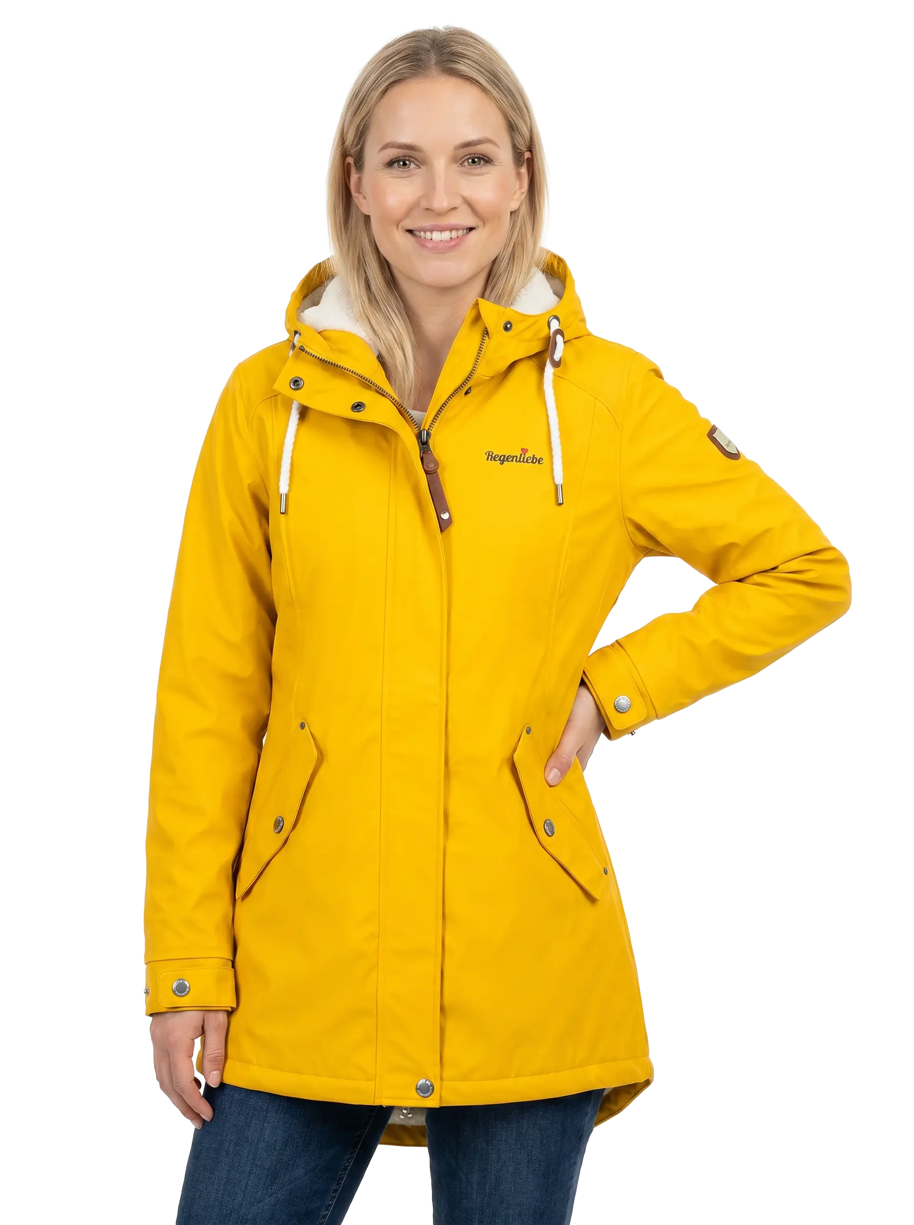 Regenliebe Damen Friesennerz mit Teddyfleece