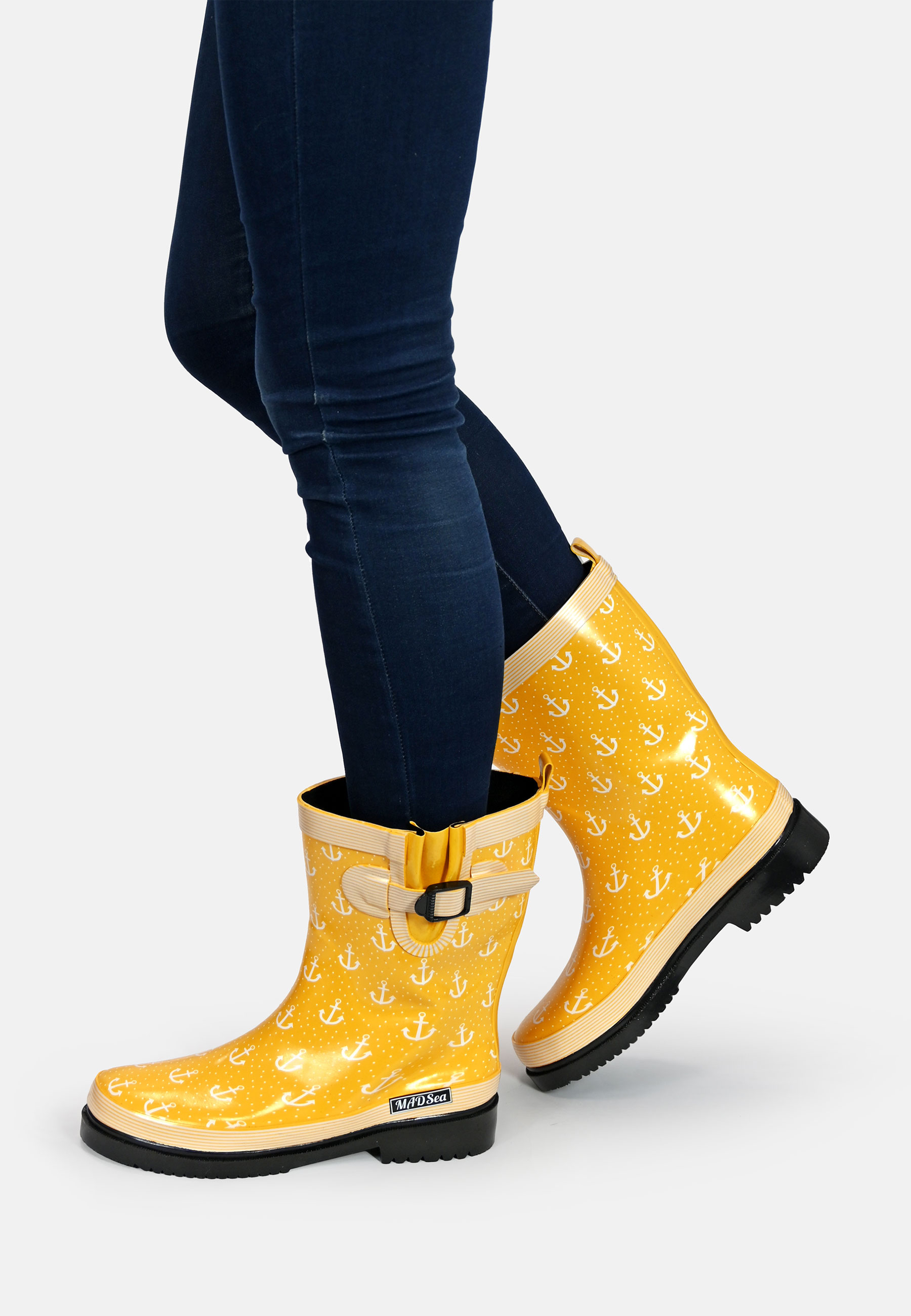 MADSea Damen Gummistiefel Anchor Halbschaft
