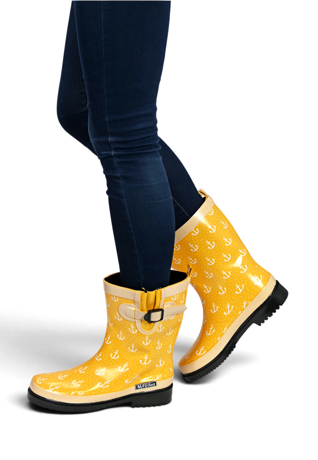 MADSea Damen Gummistiefel Anchor Halbschaft