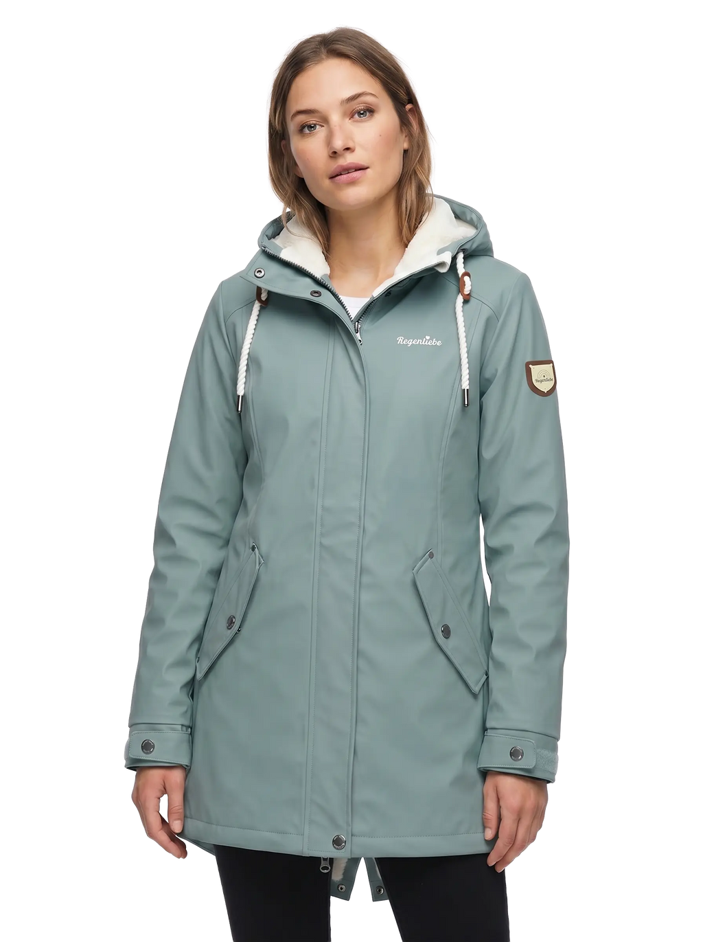Regenliebe Damen Friesennerz mit Teddyfleece
