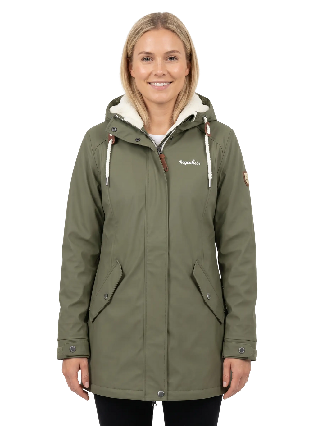 Regenliebe Damen Friesennerz mit Teddyfleece
