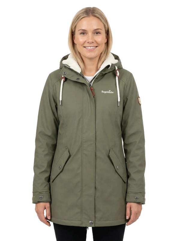 Regenliebe Damen Friesennerz mit Teddyfleece