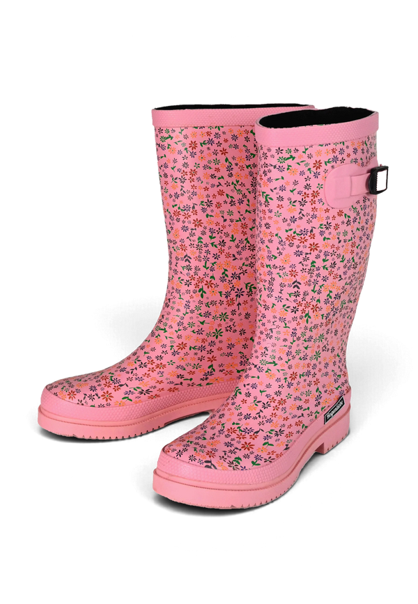 Regenliebe Damen Gummistiefel Flowers High Langschaft