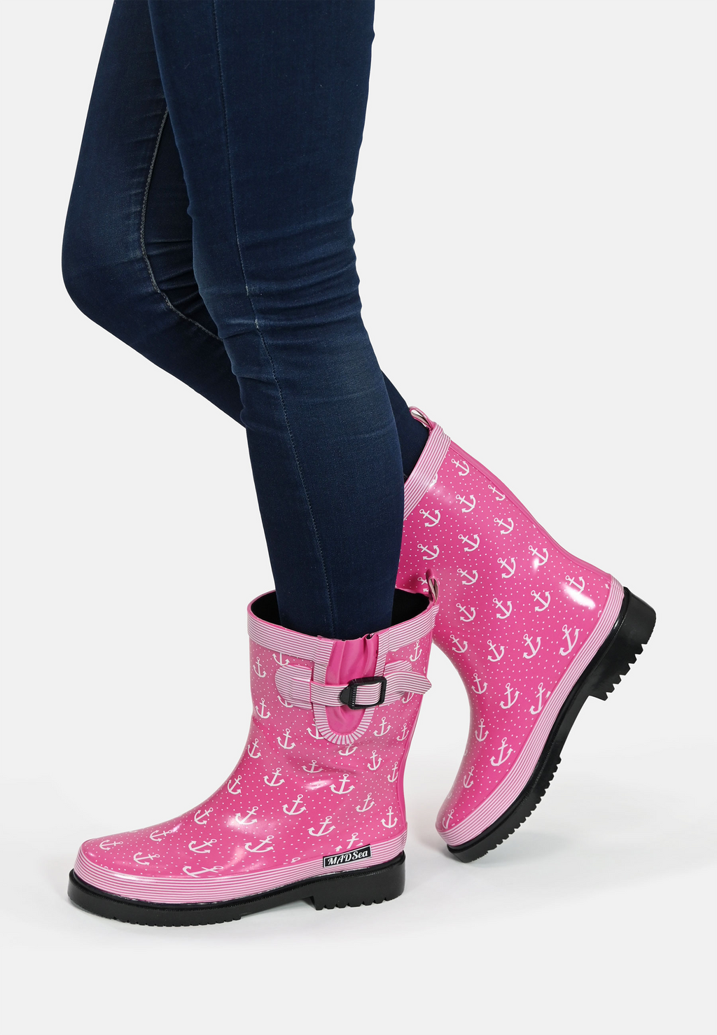 MADSea Damen Gummistiefel Anchor Halbschaft