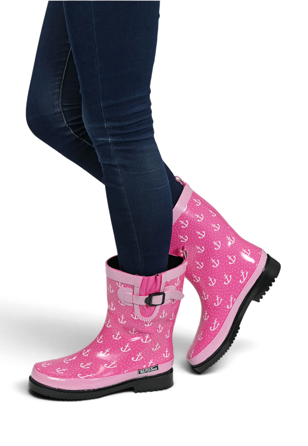 MADSea Damen Gummistiefel Anchor Halbschaft