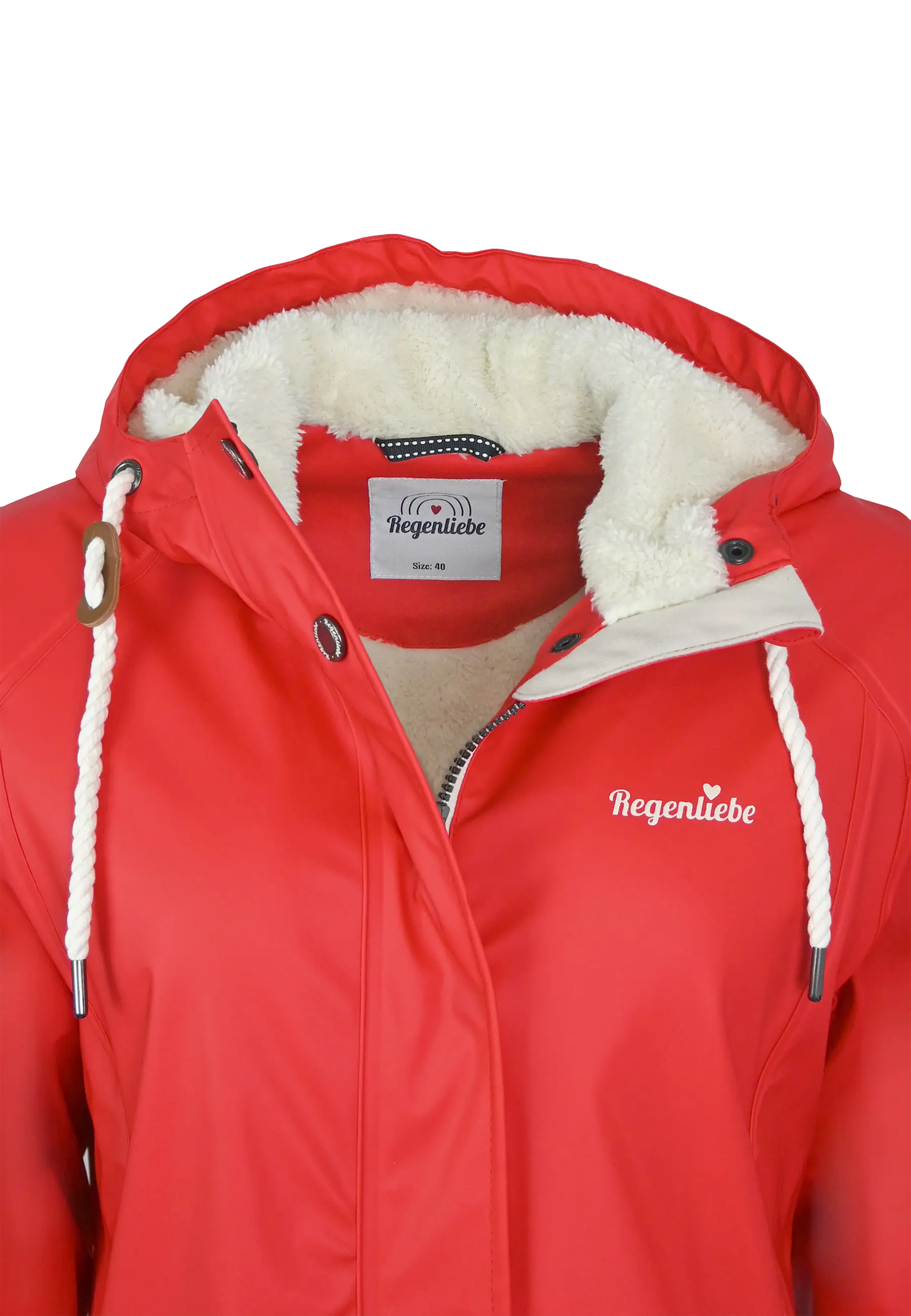 Regenliebe Damen Friesennerz mit Teddyfleece