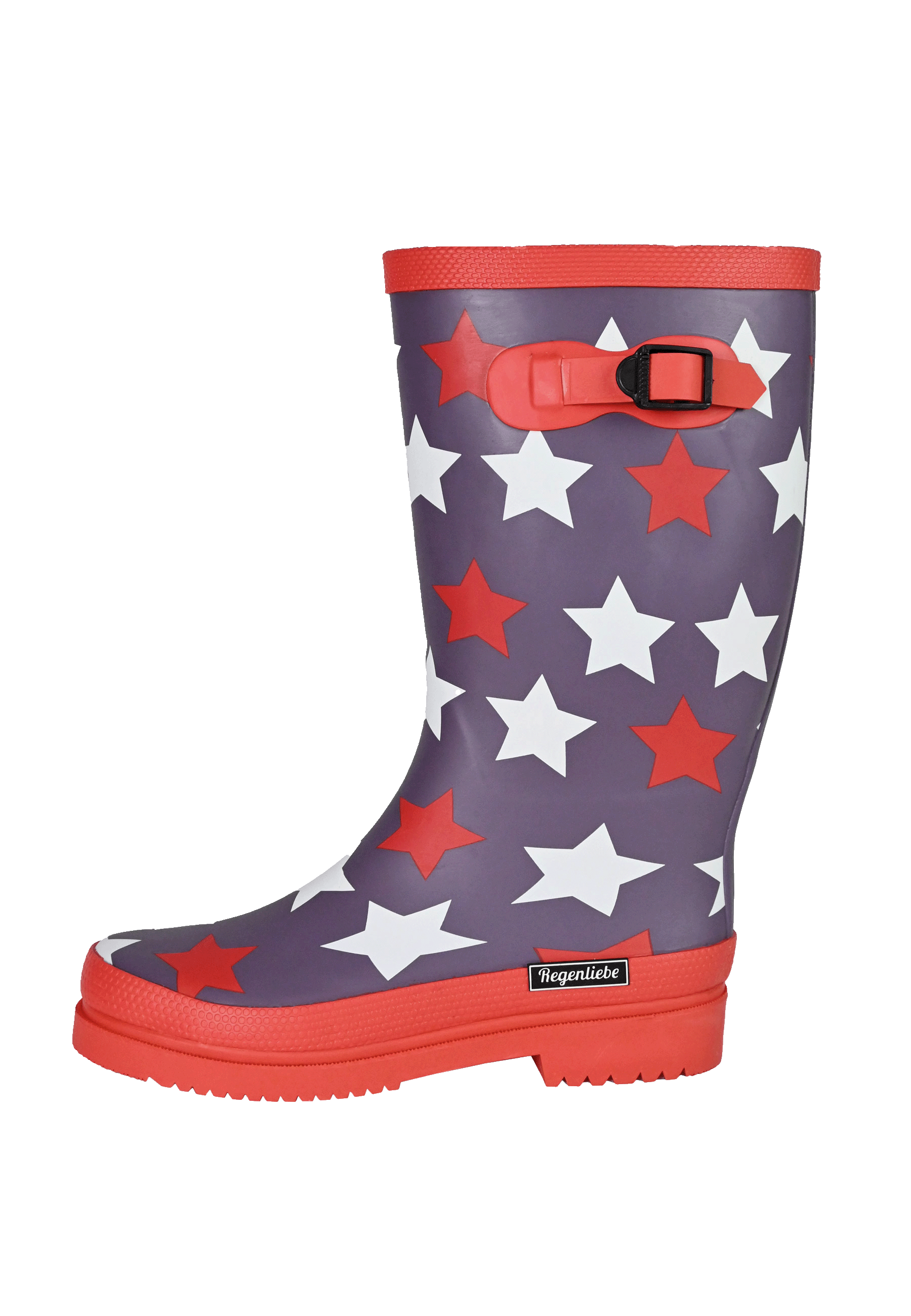 Regenliebe Damen Gummistiefel Stars Langschaft
