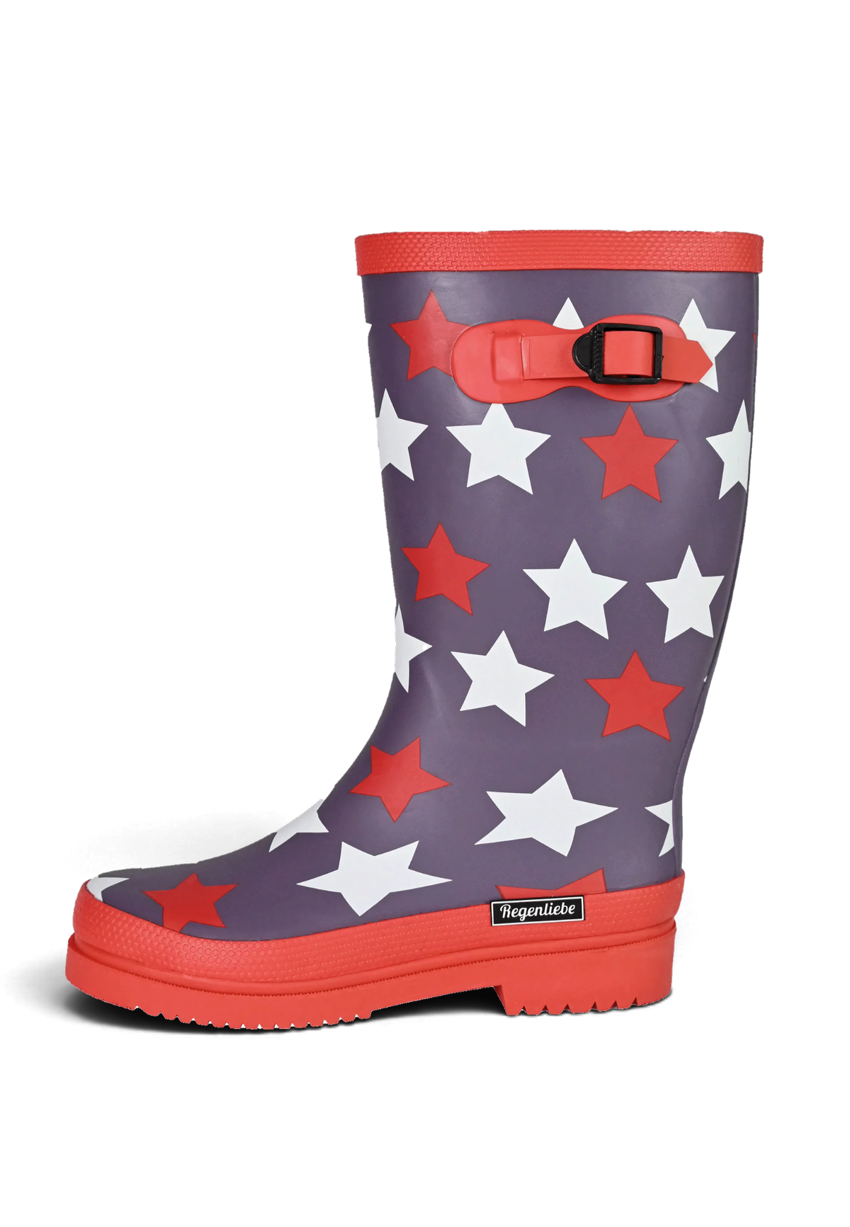 Regenliebe Damen Gummistiefel Stars Langschaft