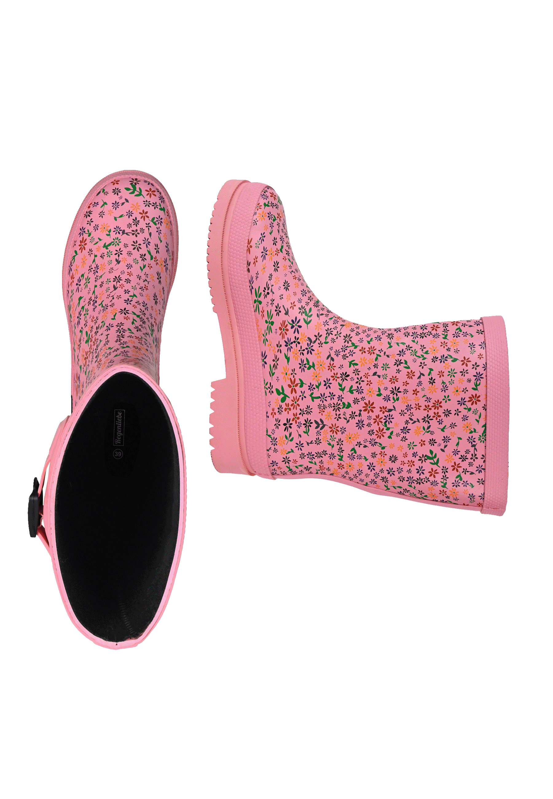 Regenliebe Damen Gummistiefel Flowers Halbschaft